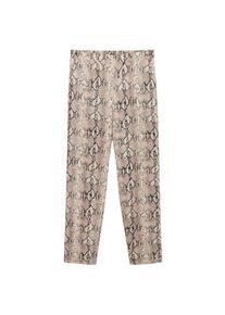 Mango, Damen Hose 'Boa', Camel / Schwarz