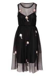 Only, Damen Kleid, Beige / Schwarz