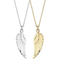 Elli, Damen Kette 'Flügel', Gold / Silber