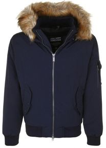 Bomboogie, Herren Daunenjacke 'BOMBER BASIC', Nachtblau