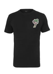 Mister Tee, Herren T-Shirt 'Flamingo', Gelb / Gr&uuml;n / Rosa / Schwarz