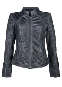 Mustang, Damen Lederjacke 'Americana', Kobaltblau