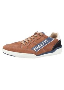Bugatti, Herren Sneaker, Blau / Braun / Wei&szlig;