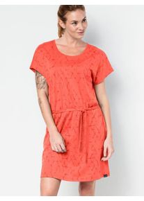Jack Wolfskin, Damen Sommerkleid 'SHIBORI DRESS', Koralle