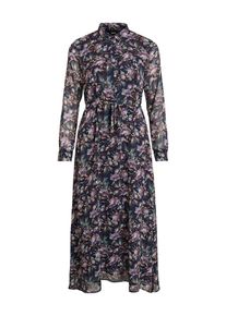 Object, Damen Kleid, Nachtblau / Beere / Weiß