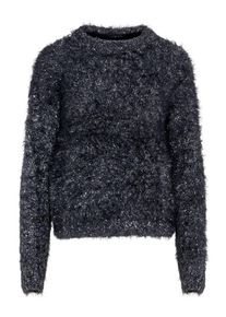 Noisy may, Damen Pullover, Schwarz / Silber
