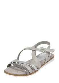 Tom Tailor, Damen Sandale, Silber