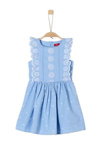 s.Oliver Junior, Mädchen Kleid, Hellblau / Weiß