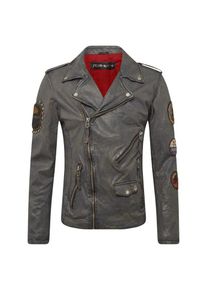 Freaky Nation, Herren Jacke 'Rally', Dunkelgrau