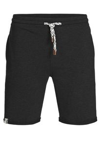 INDICODE JEANS, Herren Shorts 'Aldrich', Schwarzmeliert