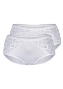 Sassa Mode Sassa, Damen Pant 'MORNING FLOWER', Wei&szlig;