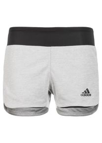 adidas Performance, Damen Trainingsshort '2in1 Soft', Grau / Schwarz