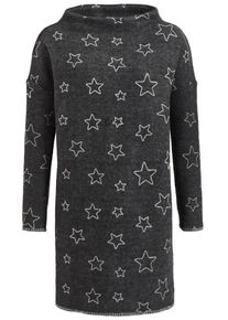 Khujo, Damen Kleid 'OLSA', Dunkelgrau / Weiß