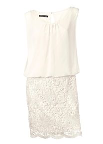 Heine, Damen Spitzenkleid, Offwhite