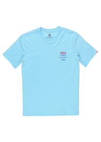Element, Herren T-Shirt 'Lens', Hellblau / Rot