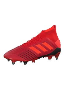 adidas Performance, Herren Fu&szlig;ballschuhe 'Predator 19.1 SG D98054', Feuerrot / Neonrot / Schwarz