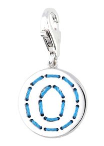 Esprit, Damen Charm Letter O, Blau / Silber