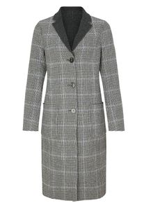 s.Oliver BLACK LABEL, Damen Mantel, Grau / Schwarz / Weiß