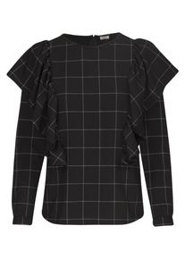 Seidensticker, Damen Shirtbluse, Hellgrau / Schwarz