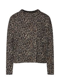Only, Damen Pullover 'onlLEONORA L/S TOP BOX JRS', Dunkelbeige