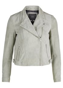 Y.A.S, Damen Biker-Leder-Jacke, Pastellgrün