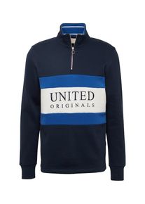 Jack & Jones JACK & JONES, Herren Sweatshirt 'JOR', Blau / Dunkelblau / Wei&szlig;