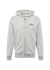 GAP, Herren Sweatjacke, Blau / Graumeliert / Rot