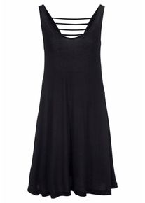 Beach Time, Damen Strandkleid, Schwarz