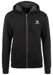 Converse, Herren Sweatjacke 'Star Chevron Embossed', Schwarz / Weiß