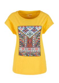 s.Oliver RED LABEL, Damen Shirt, Gelb / Mischfarben