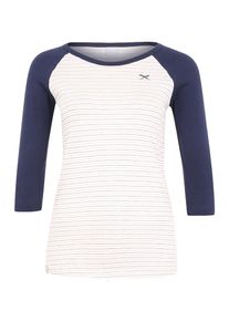 Iriedaily, Damen Shirt mit Raglan-Ärmeln, Dunkelblau / Mischfarben / Weiß