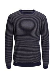 Jack & Jones JACK & JONES, Herren Pullover, Navy / Eierschale