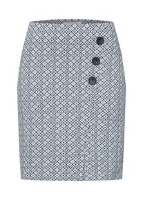 Esprit, Damen Rock 'Jaquard', Navy