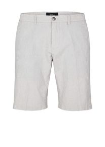 s.Oliver BLACK LABEL, Herren Streifen-Bermuda 'Frederico', White Denim