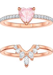 Swarovski, Damen Ring 'One 5474938', Rosegold / Rosa / Transparent