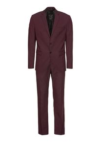 Selected Homme, Herren Anzug 'SLHSLIM-MYLOLOGAN FUDGE SUIT B', Weinrot