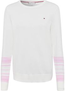 Tommy Hilfiger, Damen Pullover 'New Taly', Hellpink / Perlwei&szlig;