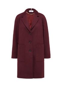 Heine, Damen Wollmantel mit Taschen, Bordeaux