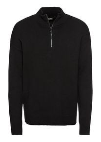 Review, Herren Pullover 'TROYER SOLID', Schwarz