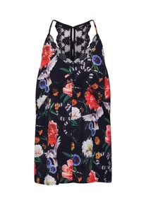 tigha, Damen Top 'ANOUK FLOWER', Schwarz