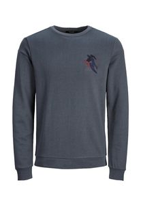 Jack & Jones JACK & JONES, Herren Grafik Crew Neck Sweatshirt, Dunkelgrau