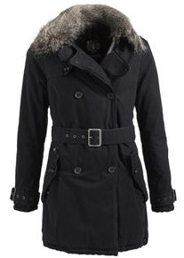 Khujo, Damen Mantel 'MELITAEA', Schwarz