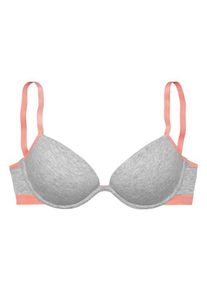 Bench, Damen Push-up-BH, Graumeliert / Apricot