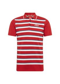 s.Oliver RED LABEL, Herren Poloshirt, Rot / Weiß