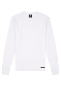 H.I.S. HIS JEANS, Herren Longsleeve, Wei&szlig;