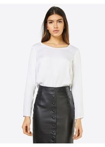 PLEASE, Damen Bluse 'Uni', Wei&szlig;