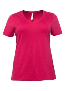 sheego Basic, Damen Shirt, Cranberry
