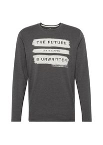 Tom Tailor, Herren T-Shirt, Beige / Dunkelgrau