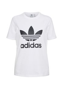 adidas originals, Damen T-Shirt 'TREFOIL', Schwarz / Weiß