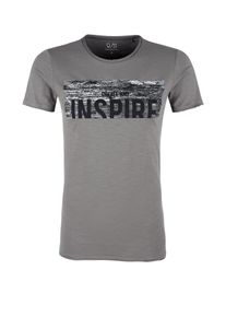 Q/S Designed By, Herren Shirt, Grau / Schwarz